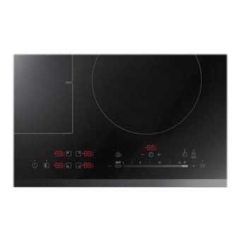 Samsung NZ64K7757BK - Table de cuisson à induction - 4 plaques de cuisson - Niche - largeur : 56 cm - profondeur : 49 cm - noir - avec avant biseauté - noir