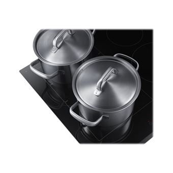 Samsung NZ64K7757BK - Table de cuisson à induction - 4 plaques de cuisson - Niche - largeur : 56 cm - profondeur : 49 cm - noir - avec avant biseauté - noir