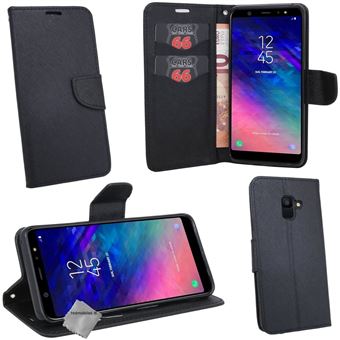 Housse etui coque pochette portefeuille pour Samsung Galaxy J6 2018 avec film ecran NOIR NOIR Coque et etui telephone mobile Achat prix fnac