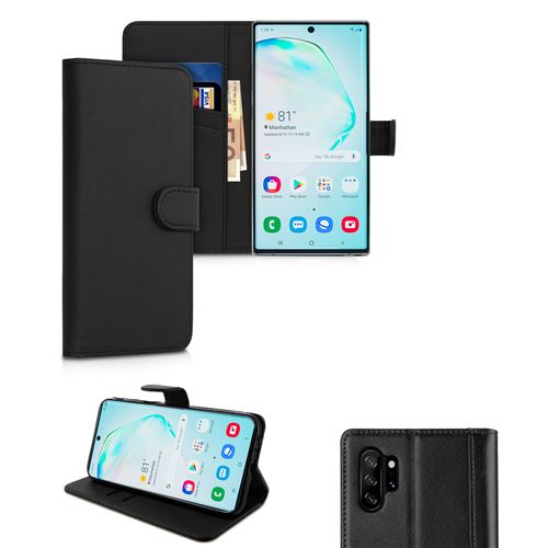 Etui de protection Portefeuille pour Samsung Galaxy NOTE 10 PLUS -Noir