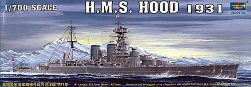 Hms Hood 1931 - 1:700e - Trumpeter