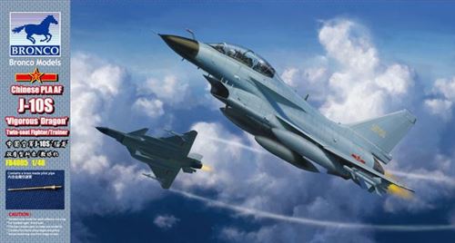 BRONCO MODELS Maquette avion  Chengdu J-10S biplace- 1/48 - Maquette d