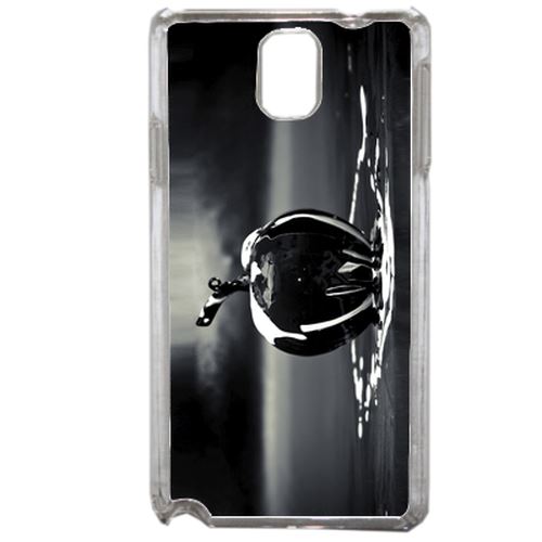 Coque Apple Black Compatible Samsung Galaxy Note3 Transparent