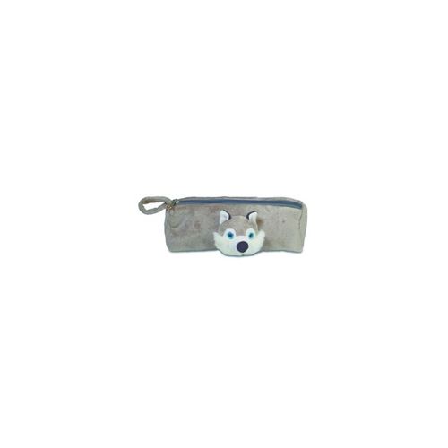 IMPEXIT - Peluche Trousse Chien Husky 22/7/7 cm