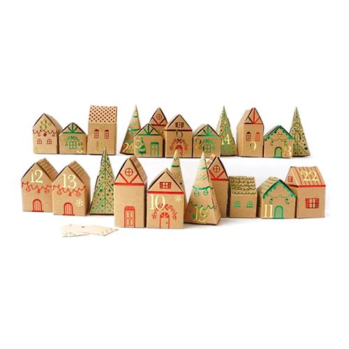 Graine Créative Loisirs Créatifs DIY - Noel Calendrier de L'Avent Village A Monter Et Décorer