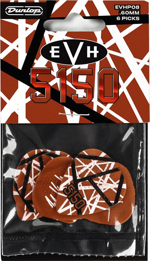 Non Communiqué Jim Dunlop Evh 5150 Max Grip, Sachet De 24 Médiators