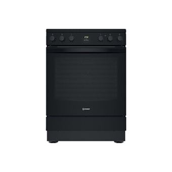 Cuisiniere, Noir, Table vitroceramique, 60 cm, 4 zones de cuisson, Four M5, Chaleur tournante, Fonction Cook 2, Catalyse, 69L, Prechauffage rapide, Invensys 72, Click&Clean, Lechefrite anti-adherent, 1 grille, 1 lechefrite, cable fourni