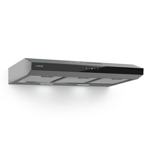 Hotte Aspirante Klarstein Contempo Neo Encastrée Extraction Et Recyclage Capacité D'Extraction 175 M³/H Sensecontrol Commande Tactile Intégrée Gris
