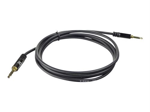 ACT - Câble audio - mini jack stéréo mâle pour mini jack stéréo mâle - 1.5 m - blindé - noir