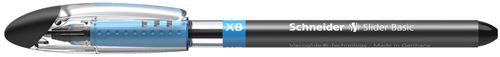 Stylo Schneider Slider Basic Lot de 10 Stylos à bille avec capuchon et technologie Viscoglide Encre rouge