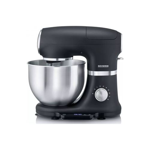 Severin - Robot Pâtissier KM 3898 - 1000W - 5.5L - Argent Brossé et Noir - Image 2