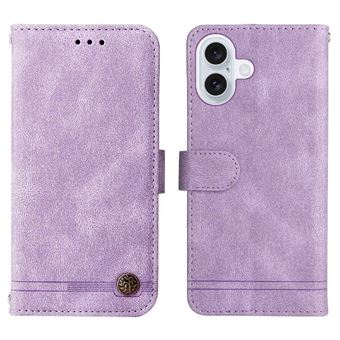 Coque Portefeuille IPhone 17 Pro - Étui Rabat Cuir PU Avec 3 Fentes Cartes, Support Intégré, Protection Antichoc
