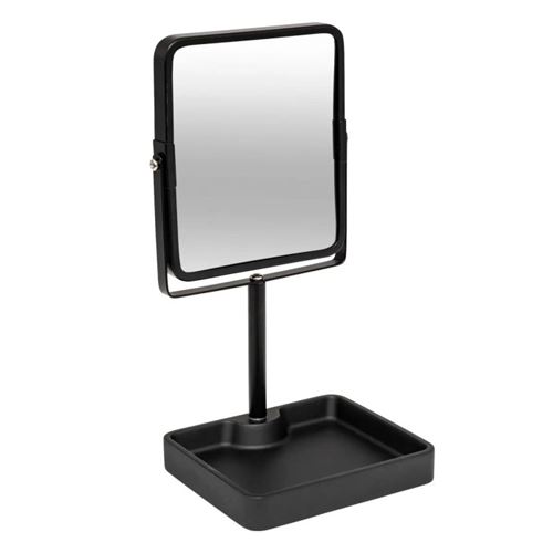Non Communiqué Noir Five Simply Smart - Miroir Pivotant Sur Pied "Glass" 30Cm