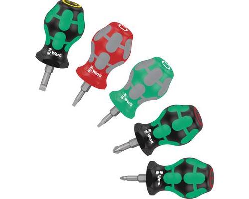 Stubby Set 3 Jeu de tournevis 5 pi&egrave;ces A179762 - Wera