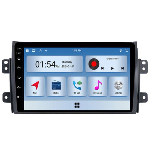 Autoradio RoverOne® Bluetooth CarPlay 2 Din 6Go RAM 128Go ROM pour Suzuki SX4 1 2006-2014 for Fiat Sedici 189 2005-2014