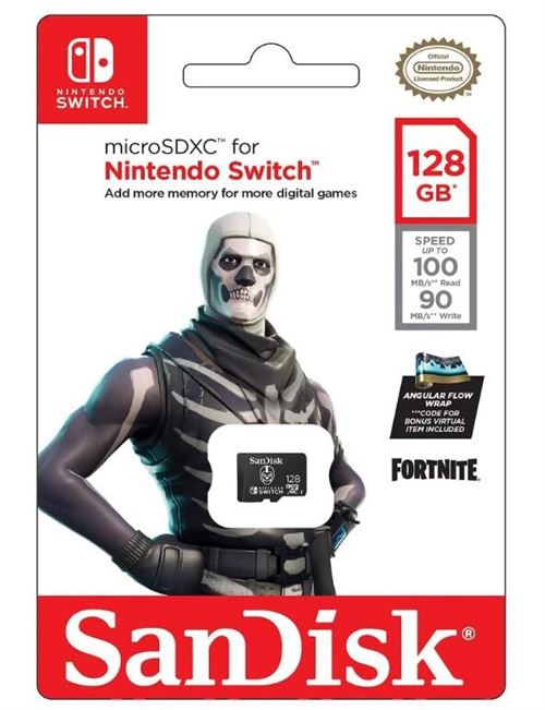 Cartes mémoire microSDXC sous licence Nintendo pour Nintendo Switch