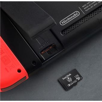 Carte Mémoire MicroSDXC SanDisk 128 Go pour Nintendo Switch  SDSQUAR-064G-GN6MA licence Nintendo - Chargeur pour appareil photo - Achat  & prix