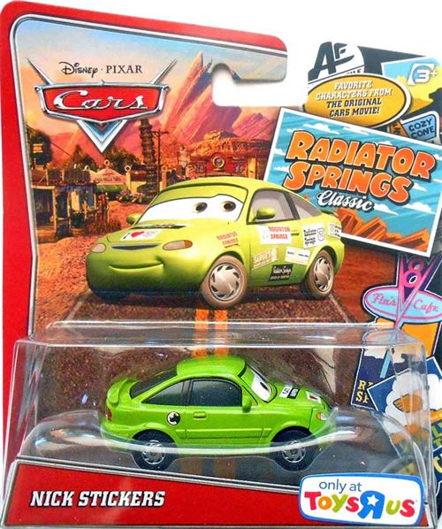 Mattel Disney Cars 2 Voiture Miniature Echelle 1:55 - Nick Stickers