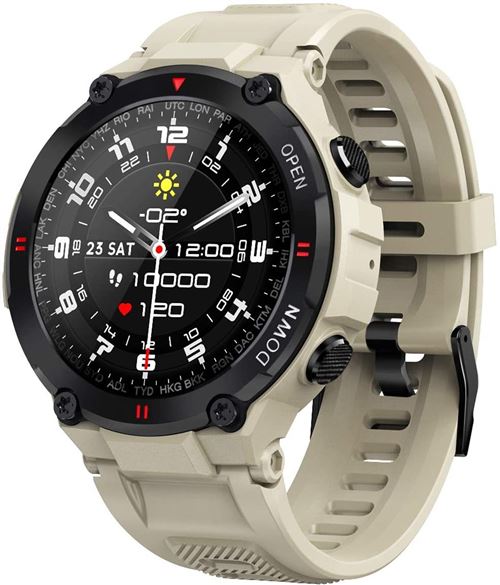 Montre connectée Chronus ZNSBL Étanche Fitness Tracker-Kaki-Chronus