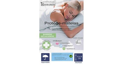 Matelas + Alèse 90x190 x 19,5 cm Très Ferme - Spécial Sommier