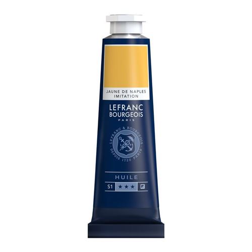 Peinture à l'huile en tube jaune de naples 40ml - Lefranc & Bourgeois