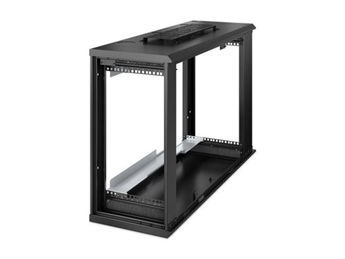 APC NetShelter WX AR106VI - Kast - monteerbaar aan muur - zwart - 6U - 19