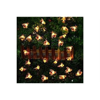 Guirlande lumineuse solaire imperméable à LED, fleurs de cerisier, pour  arbre de noël, jardin, clôture, cour, printemps