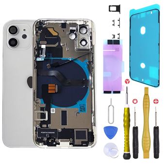 Chassis Complet Remplacement iPhone 12 Mini Blanc +Joint +NFC +Kit - 1