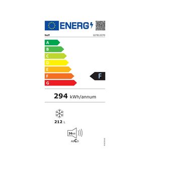 Congélateur intégrable à panthographe 212l blanc Neff GI7813CE0