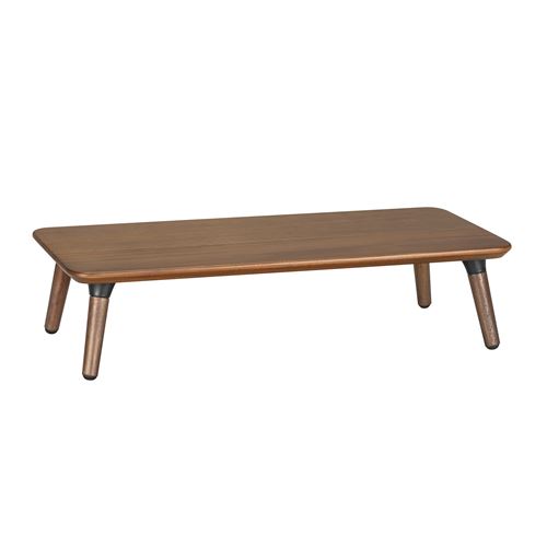 Support en bois pour moniteur / ordinateur portable Maclean, (500x240x120mm), couleur noyer noir, max. 20 kg, MC-930