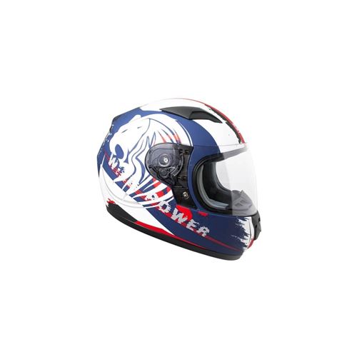 CGM Casque intégral Enfant 215G Wild - Bleu, blanc et rouge mat