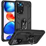 Coque Antichoc Noire Pour Xiaomi Redmi Note 11 - Avec Anneau, Protection Renforcée - Neuf