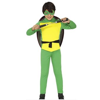 déguisement tortue combattante ninja enfant - 7/9 ans - vert - générique 78555 - 1