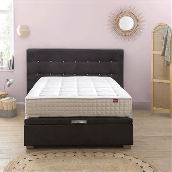 Sommier coffre Hercule EPEDA, 34 cm EPEDA 90 x 200 cm Gris Béton - 1