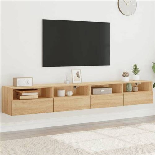 Vidaxl Meubles Tv Muraux 2Pcs - Image 3