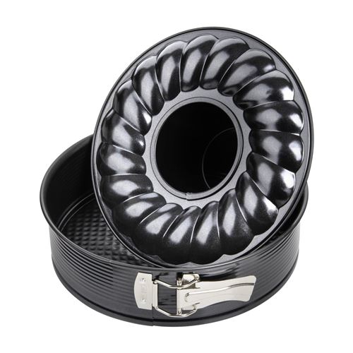  Moule &agrave; manqu&eacute; et savarin double fond 28 cm Zenker Black Metallic ref. 6509 