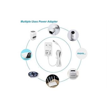 Alimentation 12V 2A 24W - Transformateur Secteur Pour Ruban LED, Caméra, Haut-parleur - Neuf