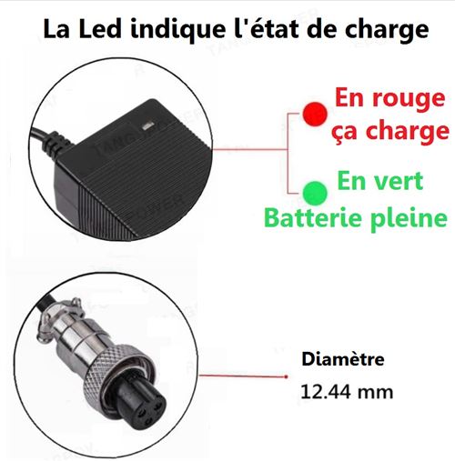 Batterie et chargeur trottinette électrique – achat/vente Batterie et  chargeur trottinette électrique avec la Fnac