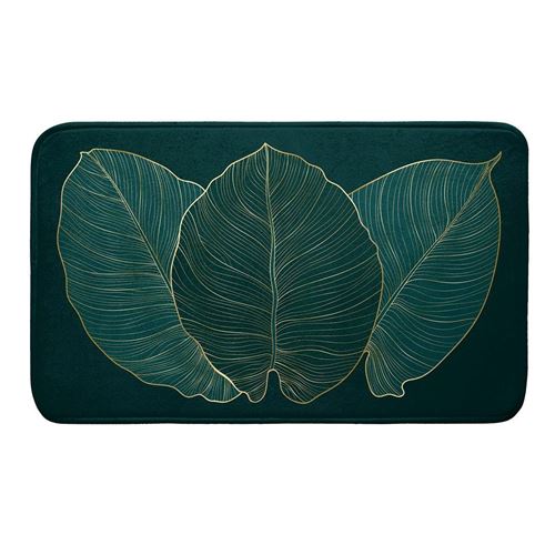 Non Communiqué Vert Tapis De Bain Microfibre "Jade" 45X75cm