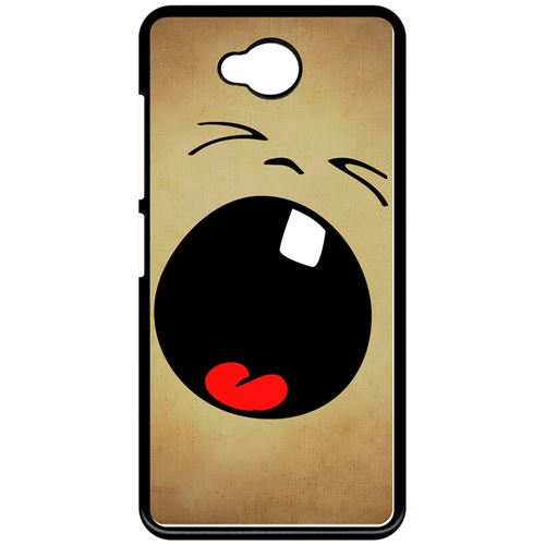 Coque My-Kase pour Lumia 650 - smiley bebe - Plastique Noir