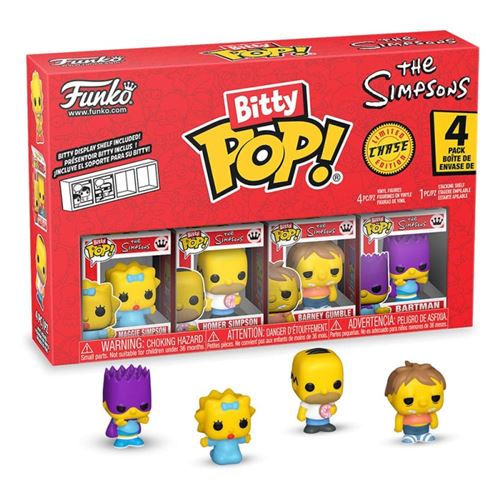 Funko Les Simpson - Pack 4 Figurines Bitty Pop! Les Simpson Series 3 2 Cm - Image 3