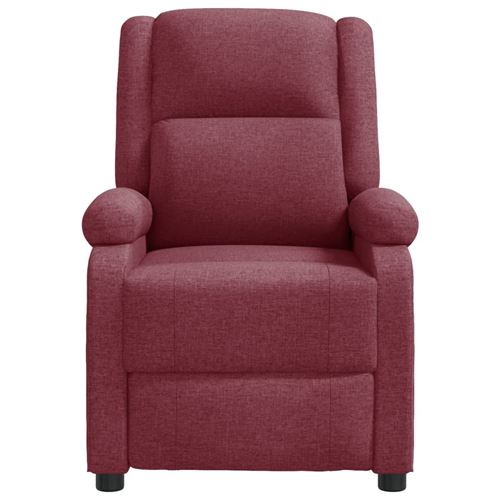 Non Communiqué Rouge Vidaxl Fauteuil Inclinable Bordeaux Tissu