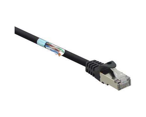 Renkforce RF-3301466 RJ45 Câble réseau, câble patch CAT 5e F/UTP 10.00 m bleu avec cliquet dencastrement