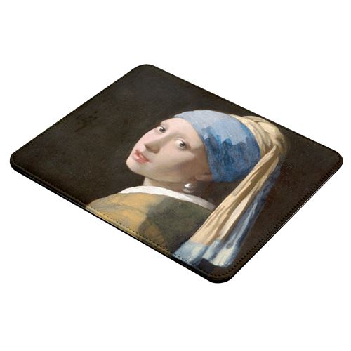 Tapis de souris Johannes vermeer la jeune fille a la perle