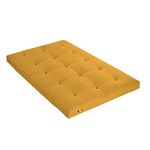 Matelas Futon Coton + Fibres Ocre 140 x 190 cm