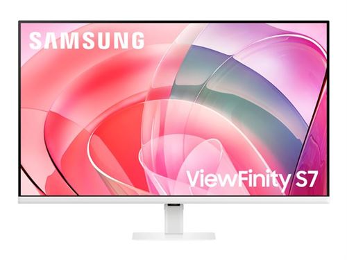 Samsung ViewFinity S7 S32D701EAU - S70D Series - LED-monitor - 32" - 3840 x 2160 UHD @ 60 Hz - VA - 350 cd/m² - 3000:1 - HDR10 - 5 ms - HDMI, DisplayPort - warm wit