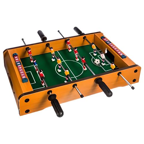 Mini table de footbal pour enfant en bois multicolore - longueur 51 x Profondeur 31 x Hauteur 10 cm-PEGANE-