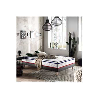 CAMILLE Effet surmatelas intégré Mousse HR 35kg Multizones Fabrication France 90x190 - 1