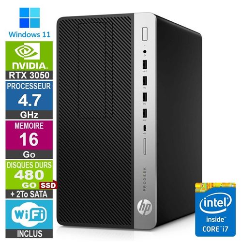 PC Gamer Lpg-600G5 i7-9700 4.70Ghz 16Go/480Go SSD + 2To/Rtx 3050