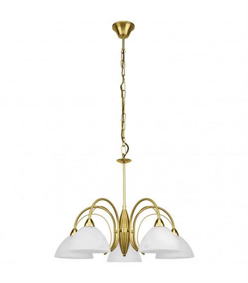 Suspension MILEA 5 ampoules laiton